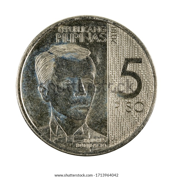 5 Philippine Peso Coin 2018 Reverse Stock Photo 1713964042 | Shutterstock