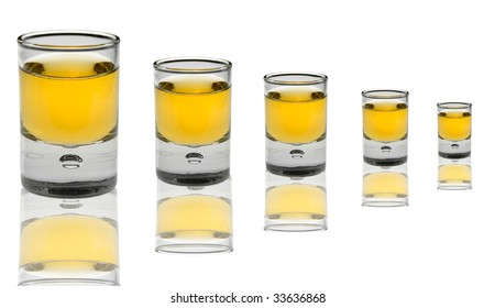 5 shot glasses