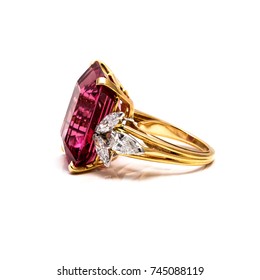 50 Carat Russian Red Spinel Ring