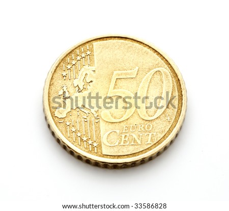 50 Cents Of Euro Coin 50 Cents Of Euro Coin