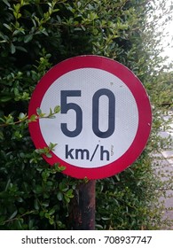 50 Km/h Speed Sign In Ireland