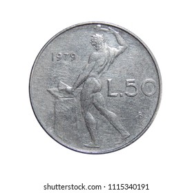 50 Lire Coin Italy