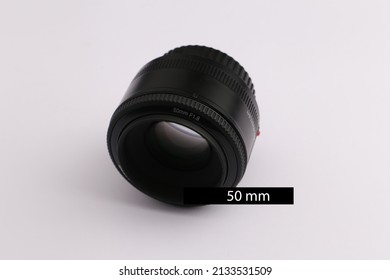 50 mm Portrait Lens with white Background