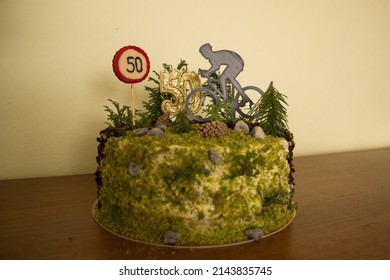 50 Th Birthday Cake For Cyclist