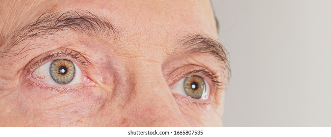 50 Years Old Man Eye Close-up Reference Image