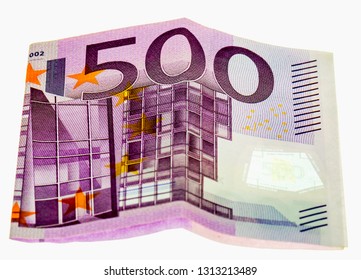 500 Eur Bank Note Close Up.