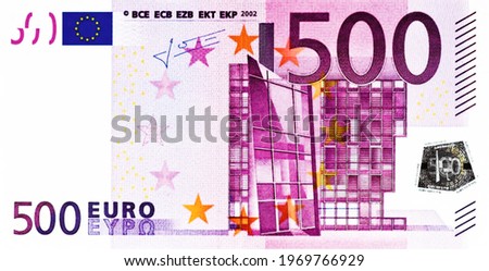 500 euro bill, euro money