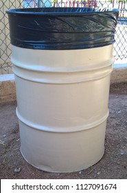 55 Gallon Drum Trash Cans