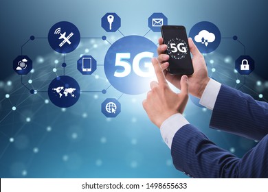 5G Mobile Technology Concept - High Internet Speed