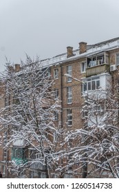 5-storey Khrushchyovka House In Winter - Kyiv, Ukraine