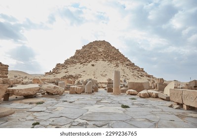 The 5th Dynasty Pyramid of Sahure at Abu Sir, Egypt