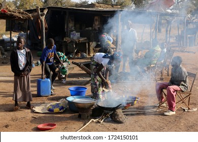 6 February 2013. Timbuktu, Mali. People Preparing Food In Mali