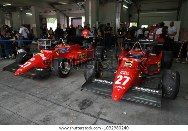 6 May 18 Historic 1984 Ferrari Sports Recreation Stock Image