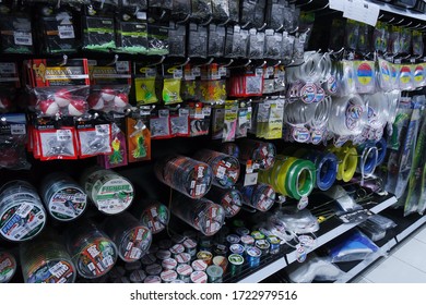 6 May 2020, Kota Kinabalu Sabah Malaysia, Fishing Tools Display At Supermarket