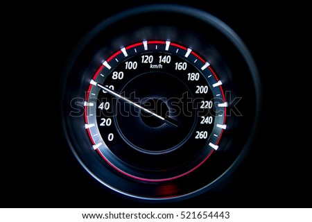 60 Kilometers per hour,light with car mileage with black background,number of speed,Odometer of car