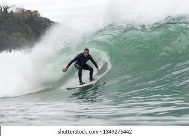 68 Year Old Man Surfing A Big Wave 