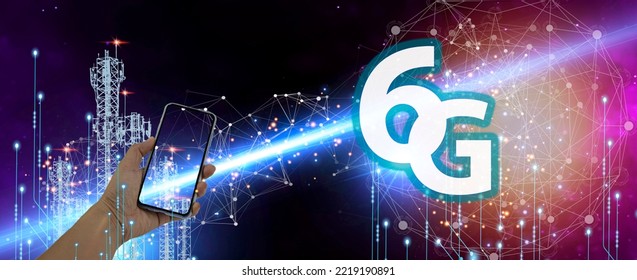 6G network concept, high speed mobile internet New age network, business concept, modern technology internet and network
