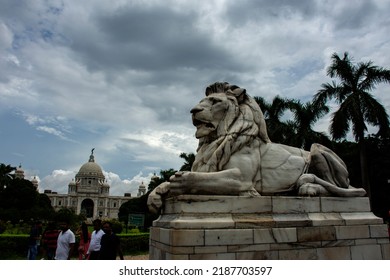 6th August, 2022, Kolkata, West Bengal, India: Front View Of Famous Victoria Memorial A Historical Monument Of Indian Architecture. Built By British To Commemorate Queen Victoria.