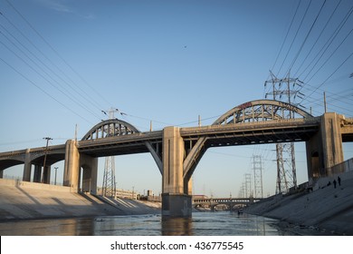 The 6th St Bridge In Downtown Los Angeles