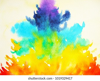 7 color of chakra symbol concept, flower floral, watercolor painting hand drawn icon logo, illustration design sign
