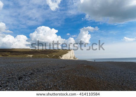 Similar – Image, Stock Photo White rock cliff called Stairs of the Turks or Scala dei Turchi at the mediterranean sea coast with beach, Realmonte, Sicily, Italy