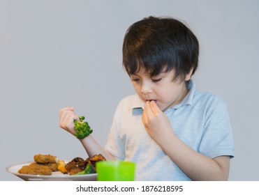 7 Year Old Kid Boy Having Stock Photo 1876218595 