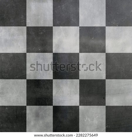 70s old black white chequered checkered pattern,  grunge rough texture, decoration background