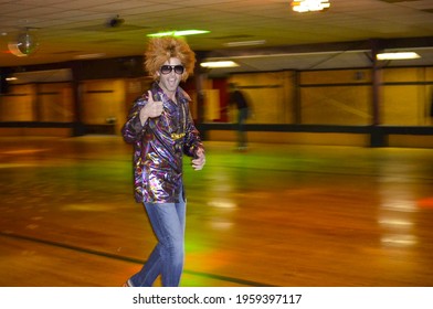 '70s Rollerskating Party At Roller Rink In Kentucky 