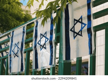 75 years since the founding of the State of Israel.
Flag of Israel. State symbol. - Shutterstock ID 2294209841
