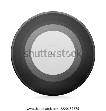 7-inch vinyl single release record isolated on white background.