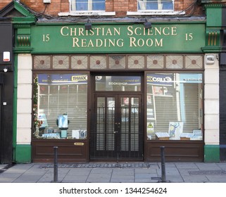 7th February 2019, Dublin, Ireland. Christian Science Reading Room Religious Bookstore On South Great Georges Street