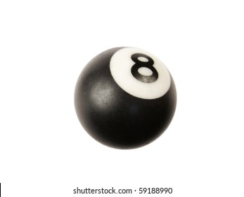 8 Ball Close Up Isolated