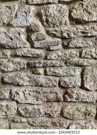800 year old wall of St Catherine s Chapel, Abbotsbury, UK