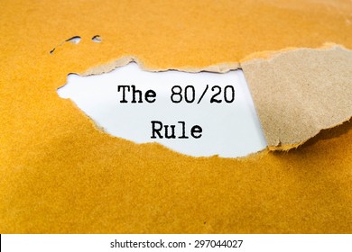 The 80/20 Rule  On Brown Envelope 