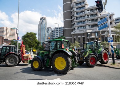 8-06-2022 The Hague,the Netherlands.Farmers Protest Against Measures To Cut Down Nitrogen Emissions. 