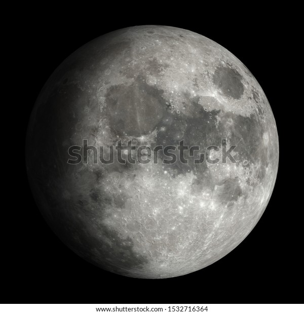 8K high resolution\
quarter moon image.