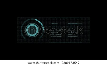An 8k HUD element of a user interface's LED pannel.
