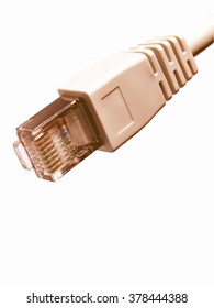  8P8C RJ45 Registered Jack For LAN Ethernet Connection Vintage