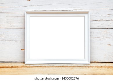 8x10 18x20 Frame Mockup, Styled Mockup On Wood Background, Horizontal Frame