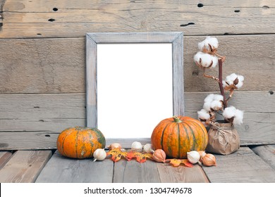 8x10 Vertical Frame Mockup, Halloween Styled Frame, Rustic Wooden Mockup