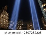 9 11 Tribute in Lights Memorial - New york city, NYC