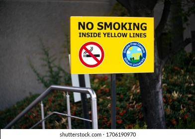 Ankara/Türkiye- 9 12 2019:Smoke Free Campus, Smoking-Ban In Bilkent University