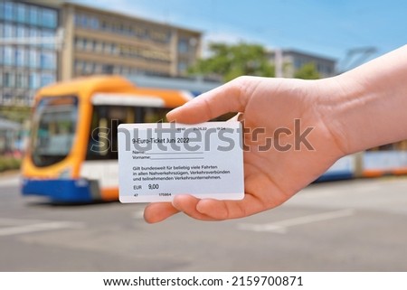9 Euro ticket for public transportation to help consumers with rising energy prices in Germany (Transl.: Valid nationwide for any number of journeys in all local trains and transport associations)