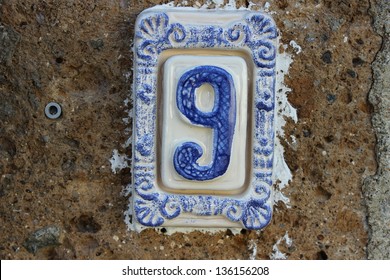 9 Tile Numbered (door Number)