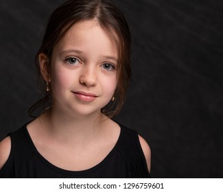 9 Years Old Girl Portrait Stock Photo 1296759607 