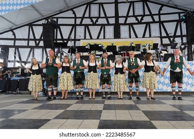 9-21-2022: Redwood City, California: Oktoberfest Redwood City California, Bavarian Dance 