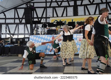 9-21-2022: Redwood City, California: Oktoberfest Redwood City California, Bavarian Dance 