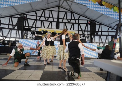 9-21-2022: Redwood City, California: Oktoberfest Redwood City California, Bavarian Dance 