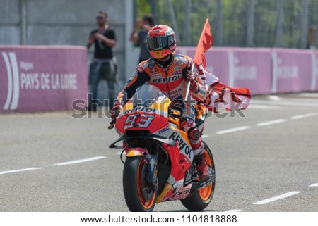 93 Marc Marquez Spa Repsol Honda Stock Photo Edit Now 1104818888