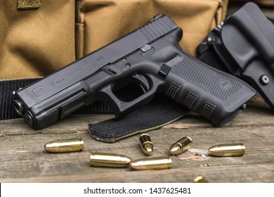 9mm 9x19 luger caliber live ammunition with golden cartridges for handgun pistol glock